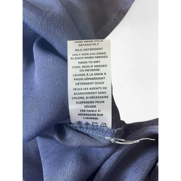 NWT Coldwater Creek Women’s Blue Embroidered Tunic Top XS  $128 Cupro Blend - Picture 7 of 10